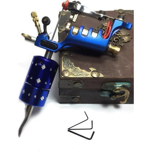Top Tattoo-Smith Sunshine Rotary Motor Tattoo Machine Gun Liner Shade Swiss Quality Motor Carving Auto Lock Tattoo Grip
