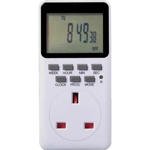 Outlet Timer, Digital Programmable Timerï¼Heavy Duty Smart Indoor Timer for Electric Outlets EU US UK Plug Wall Timer Swi LX0D