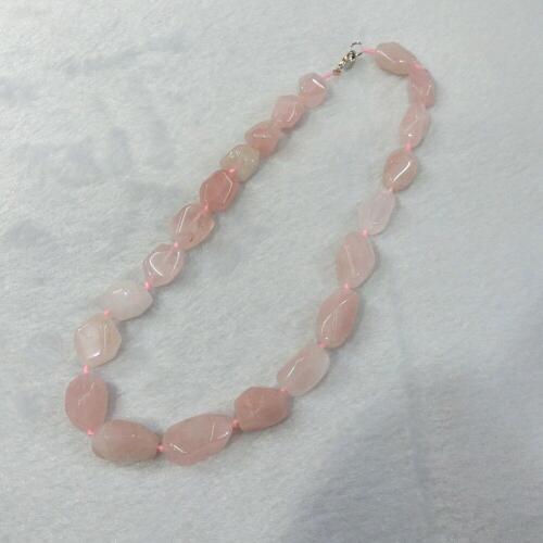 3pcs/lot Natural Roses Quartz Crystal Stone Agates Colorful Choker Necklace Irregular String Energy Beaded Necklace Collar Free