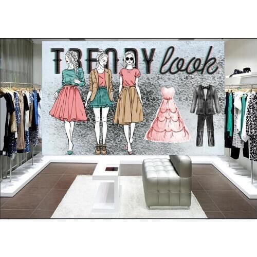 Custom mural 3d photo wallpaper Retro nostalgic fashion beauty clothing decor living room 3d wall murals wallpaper for walls 3 d