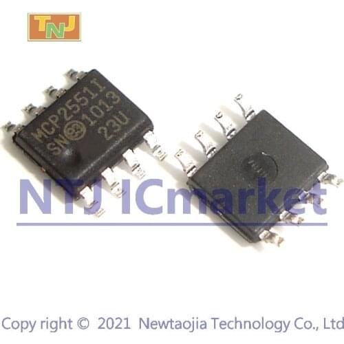 5 PCS MCP2551-I/SN SOP-8 MCP2551I MCP2551 High-Speed CAN Transceiver IC CHIP