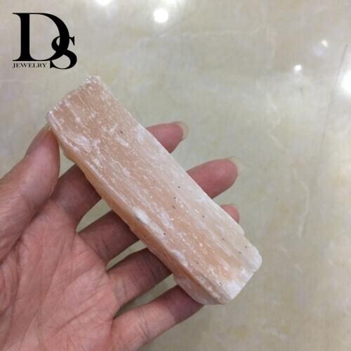 8-10cm Natural Orange Calcite Quartz Wand Optical Crystal Icelannd Spar Stone Ore Healing Energy Minerals Gifts Decoration