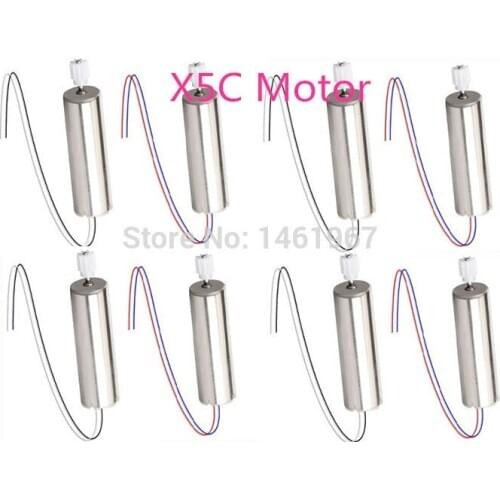 8x SYMA X5 X5C X5A RC Quadcopter Drone Spare Parts Main Motors A & B With Small Wheel Gear Accessories Free Shipping