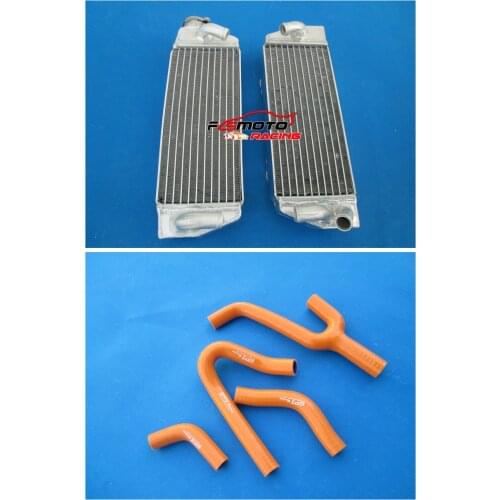Aluminum Radiator + Hose For KTM 250/300/380 EXC/MXC/SX 1998-2003 2002 2001 2000 99 98