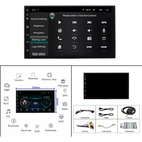 Car Radio Player Video Receivers in-Dash Touch Screen Car Radio Multimedia Player Motor-Screen Fits for Android Video