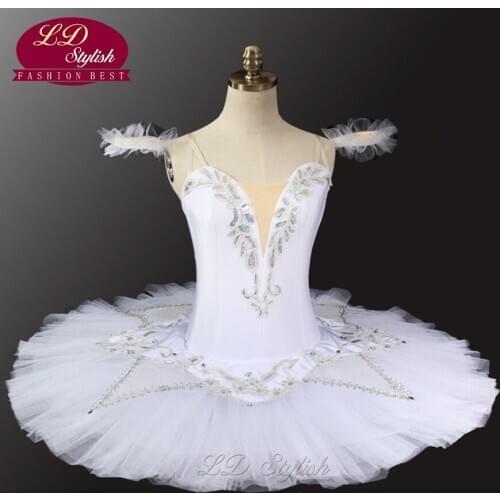 White Swan Lake Professional Tutu Girls Ballerina Tutu Women Platter Pancake Ballet Tutu Performance LD0032