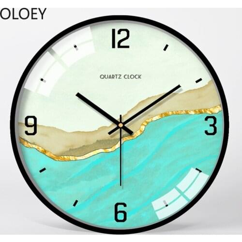 Modern Design Large Wall Clock Metal Living Room Bedroom Creative Wall Watch Home Decor Clock Mechanism Kitchen Clocks Reloj
