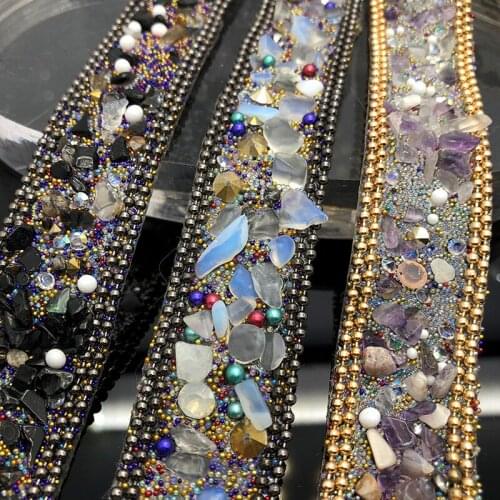 Black gembling rhinestone sticker sheets luxurious phone case decor Self Adhesive Scrapbooking Sticker shoes decoration 90cm