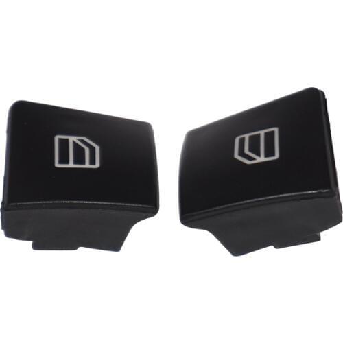 CITALL 2pcs Driver Window Switch Repair Button Cap Cover For Mercedes ML GL R Class W164 X164 W251 2006 - 2008 2009 2010 2011