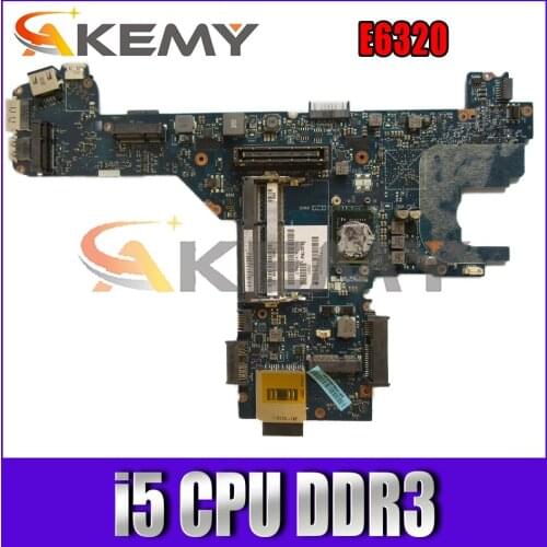 CN-0GD76D 0GD76D 0VK1CX 0G45F1 For DELL Latitude E6320 Laptop Motherboard PAL70 LA-6611P MB W/ i5 CPU DDR3 100% Fully Tested