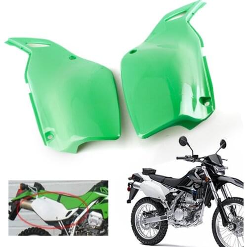 For Kawasaki KLX250 KLX 250 D-Tracker D Tracker ABS Rear Side Panel Cover Cowl Fairing Frame Guard Body Protector Case 1993-2007