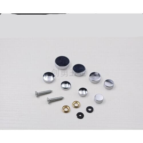 4PCS/LOT Diameter 12/14/16/18MM Cap Screw Mirror Nails Silvery Cap Glass Decorative Screws Advertising Nails