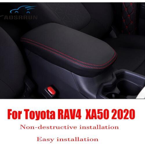 For Toyota RAV4 RAV 4 XA50 2019 2020 Interior Mouldings Car Accessories Central armrest cover protective case
