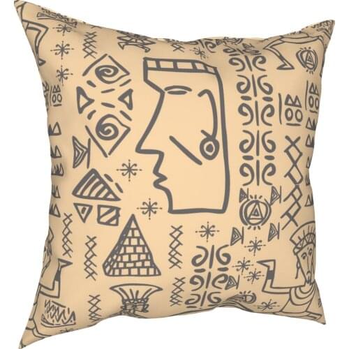 Egyptian Pillowcover Home Decor Culture Egypt Cushion Cover Throw Pillow for Living Room Polyester Double-sided Printing