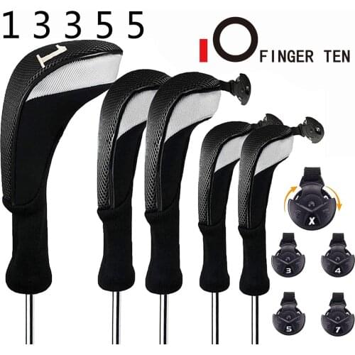 Golf Wood Headcover Putter Interchangeable No.5 Hybrid Covers 1 Pc Outdoor Sports Long Golf Wood Head Covers Red Blue Black