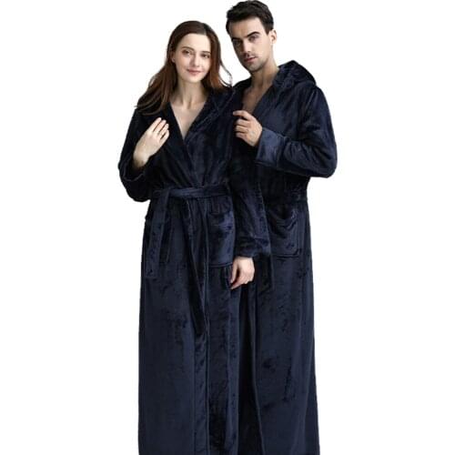 Sexy Couple Animal Flannel Bath Robe Winter Warm Sleepwear Women Pajamas Men Cozy Robes Night Sleepwear Women Dressing Gown
