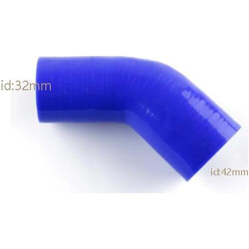 Id32/42mm 45 Degree Hose Turbo Silicone Elbow reducer Coupler Pipe