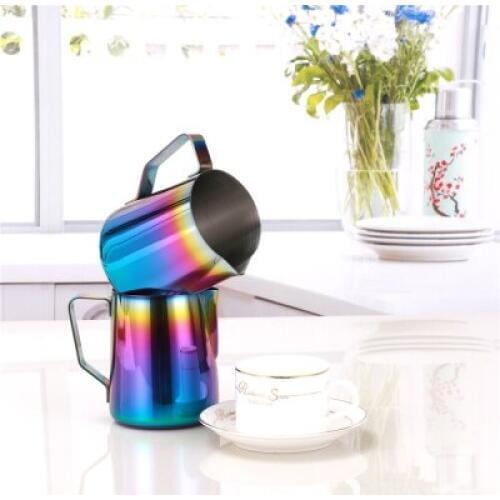 Multicolor Milk Frothing Jug Espresso Coffee Pitcher Barista Craft Coffee Latte Stainless Steel Espresso 350ML