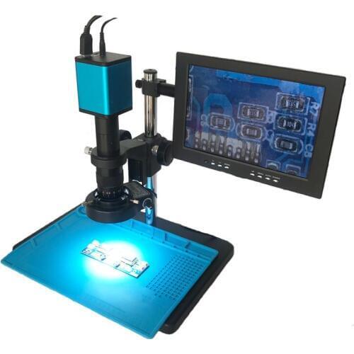 Autofocus SONY SENSOR IXM290 HDMI Video Auto Focus Microscope Camera +180X 300X C-Mount Lens+10.1" LCD monitor+32GB TF card