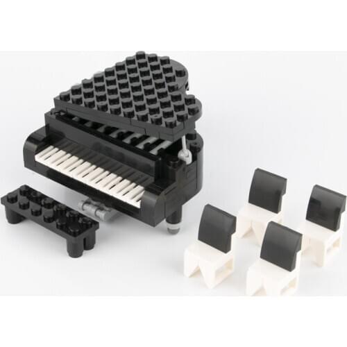 Blocks-Piano Musical Creative Instrument City Family Building Set Gift DIY Figure Player Accessories Parts Bricks Kit Toys Gift