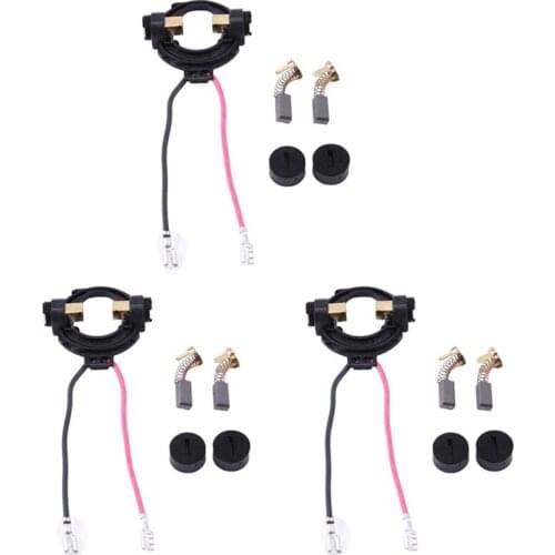 3 Set Carbon Brush Block Holder Cap for HITACHI 328202 334696 328200 G18DSL G18DL G14DSL G14DL CE18DSL