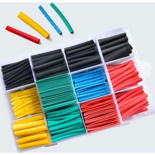 580 Pcs Multicolor Heat shrink tube kits Heat Shrink Tube Tubing Wrap Insulation Sleeving Termoretractil Polyolefin Set Combo