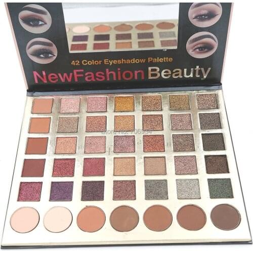 42 Eye shadow Palette 42 Colors Glitter Eyeshadow 1 pics Matte&Shimmer Shadow Eyeshadow Pallete Makeup 8020