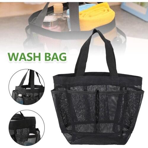 Shower Basket Portable Hanging Toilet Bag Breathable Toilet Box Storage Bag Suitable for Bathroom College Dormitory Gym Camping