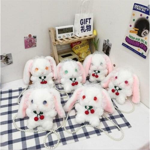 Lolita Plush Rabbit Bear Bag JK Bag Cute Bunny Messenger Bag Birthday Gift Plush Toys D865