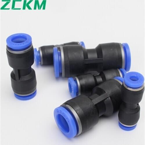 ZKCM Pneumatic Fittings Connector Hose Tube Pneumatic Plastic Joint Push-in fitting Fitting For Hose PU 4 6 8 10 12 14 16 MM