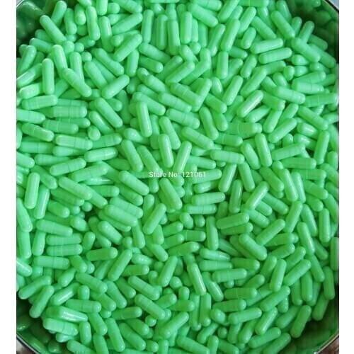 3# empty capsules! 1,000pcs! Light green colored empty capsules size 3,empty capsules size 3,seperated or closed empty capsules)
