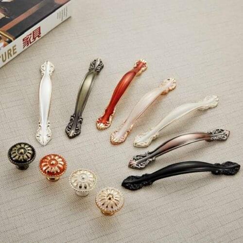 Cabinet Knob Handles Furniture Modern Door Knob for Kitchen 192/128 /96/64 MM Pull Handle Drawer Wholesale Furniture Hardware