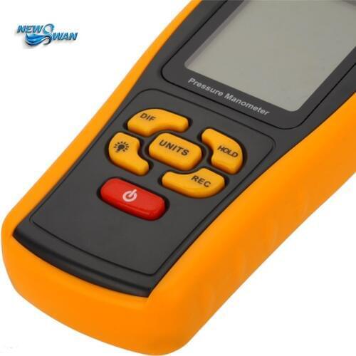 LCD Monitor Handheld Digital Pressure Gauge Model GM520 Portable Multi Unit Conversion Differential Pressure Gauge Instrument