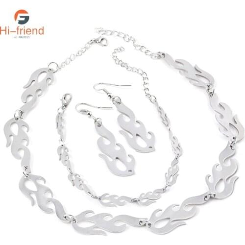 Thorns Bamboo Flame Necklace Punk Jewelry Barbed Wire Thorns Metal Pants Bag Rock Hip Hop Necklace for Women Men Casual Jewelry