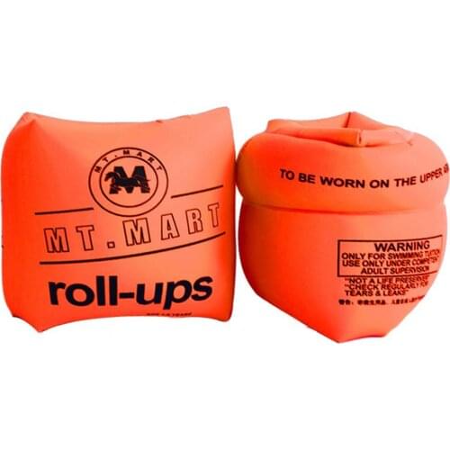 1 Pair Foldable Inflatable Sleeves Double Airbags Thick Adult Children Swimming Arm Ring Pool Sleeves Swim Learning Supplies