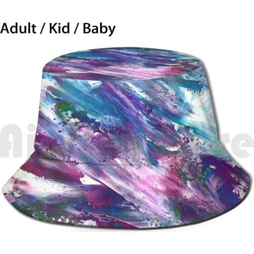 Session 3 Sun Hat Foldable UV Protection Finger Finger Painting Experimental Art Abstract Crayola Crayola Paints
