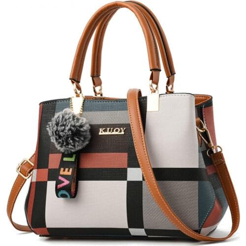 Shoulder Bag for Women Plaid Bag Female Fashion Stitching Wild Messenger Brand Totes Crossbody Bags Female Casual Summer Handbag