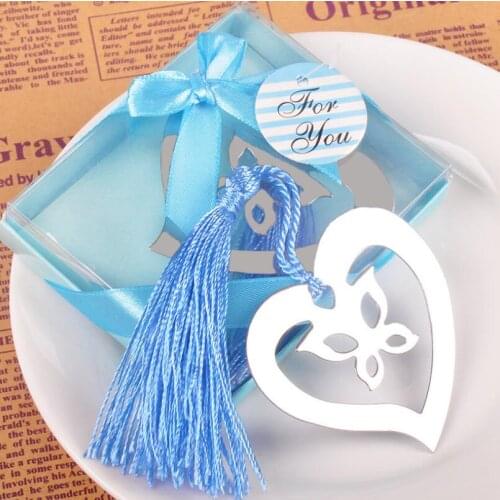 Bridal Wedding Favor Graduation Party Supplies Gift Butterfly in Love Heart Bookmark LX1622
