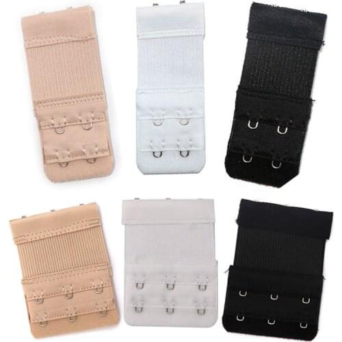 6/8Pcs Soft Nylon Bra Extenders Strap Extension 2 Rows Women Intimates Lengthened Bra Hook Extenders Bra Accessories 2/3 Hooks