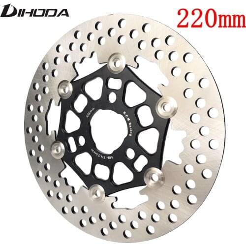 Universal CNC Aluminum alloy Floating disk motorcycle brake disc 220mm Hole pitch 57mm For Scooter Sport-bike