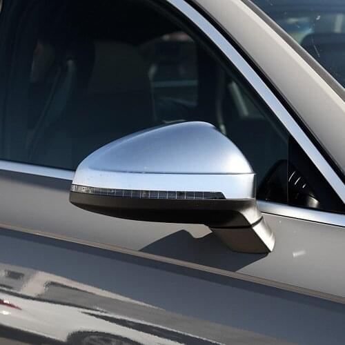 For Audi 2017 A4 A5 B9 allroad Quattro S4 S5 Side Wing Mirror Caps fit Audi Mirror Covers Silver Matte Chrome 2018