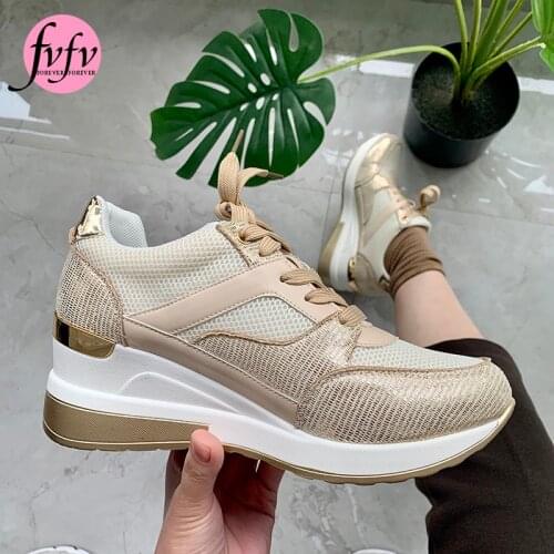 [fvfv]2021 new Fashion Beautiful Casual Shoes Shoes for Women Platform Running Sneakers Thick Bottom Wedges Sneakers