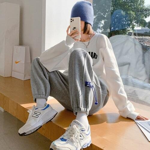 Womens High Waisted Baggy Sweatpants for Joggers 2021 Fashion Trends Legging Trousers Girl Hip Hop Pants Slim Harajuku Clothing