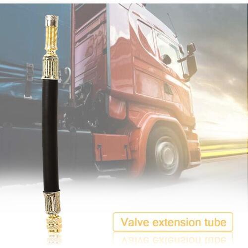 100/140/190MM Valve Caps Flexible Rubber Hose Car Wheel Valve Stem Tire Valve Extension with Cap Universal Tire Valve Extension