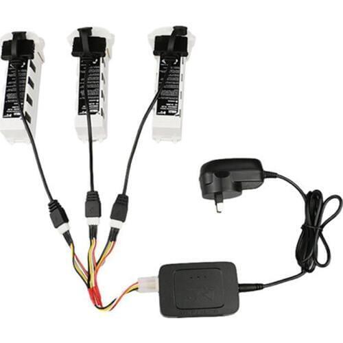 3PCS Battery + 3-in-1 Charging Cable + Balance Charger for Hubsan Zino H117S Quadcopter Drone Spare Parts