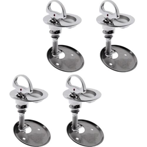 4 Pcs Stainless Steel Floor Lift Inlet Handle Hatch With Latch With Latch For Kayak, Cut Out Hole: 50 Mm