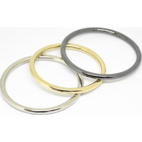 50PCS DIY Leather Craft Bag Accessories Metal Alloy O Ring Buckle 10mm/15mm/20mm/25mm/30mm/35mm/40mm/45mm/50mm/60mm/65mm/70mm