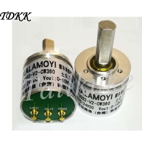 Hall Angle Sensor Power Supply 24V 0-5V 10V Analog Output P3022-V2-CW360 Waterproof for KALAMOYI