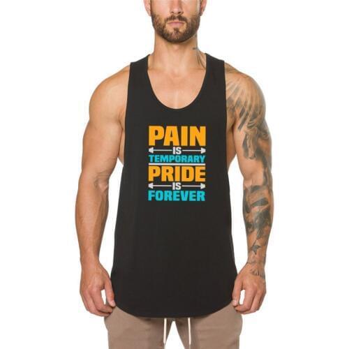 Brand Solid Clothing Gyms Tank Top Men Fitness Sleeveless Shirt Cotton Blank Muscle Guys Vest Bodybuilding Stringer Tanktop
