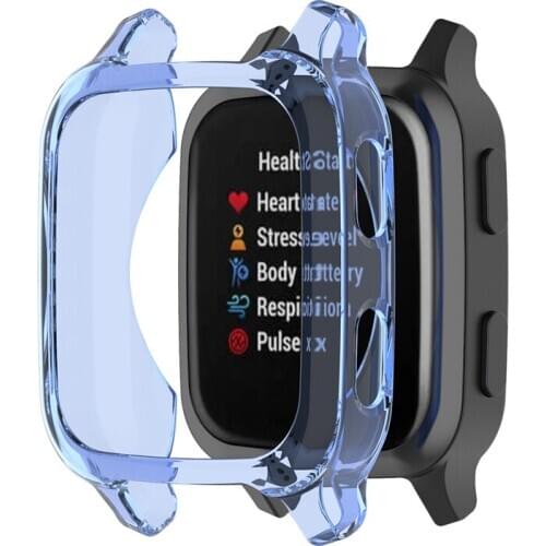 For Garmin Venu sq Smartwatch Soft TPU Protective Case Anti-scratch Watch Frame Skin Cover